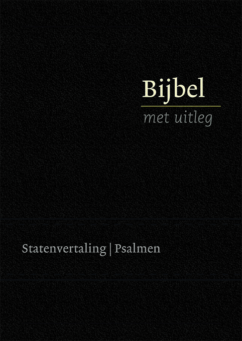 Bijbel met uitleg, flexibele band in cassette, 140 x 198 mm, zwart